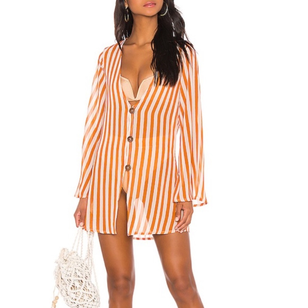 NEW House of Harlow 1960 Kiza striped Kimono. Med